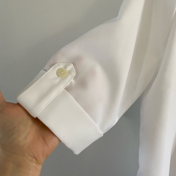 SOLD ELSEWHERE - Vintage white button-up blouse by Alia - Picture 5 of 6